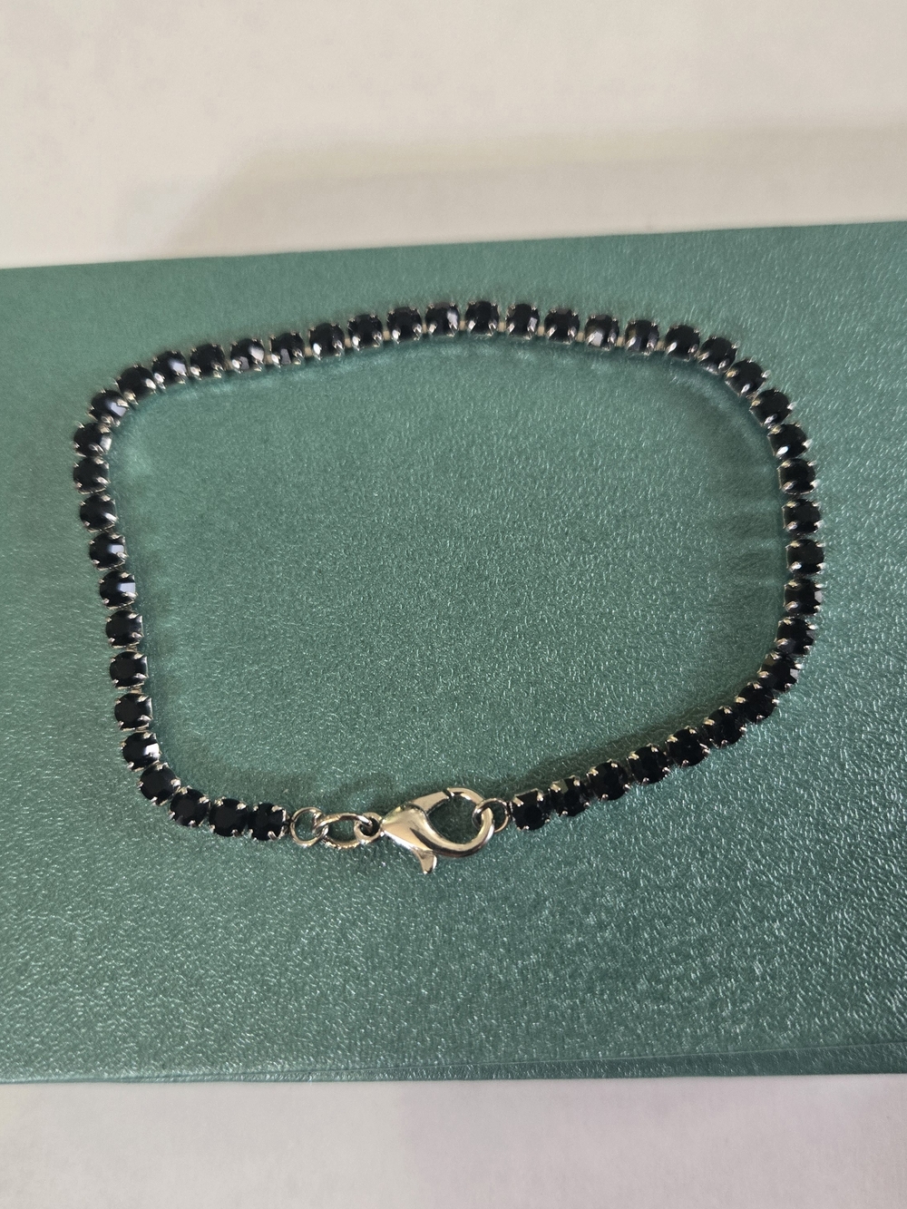 Black Cubic Zirconia Tennis Bracelet